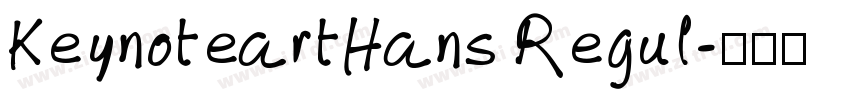 KeynoteartHans Regul字体转换